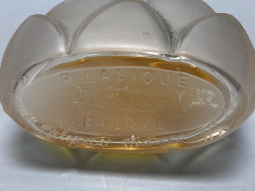 A Lalique Marquila perfume bottle